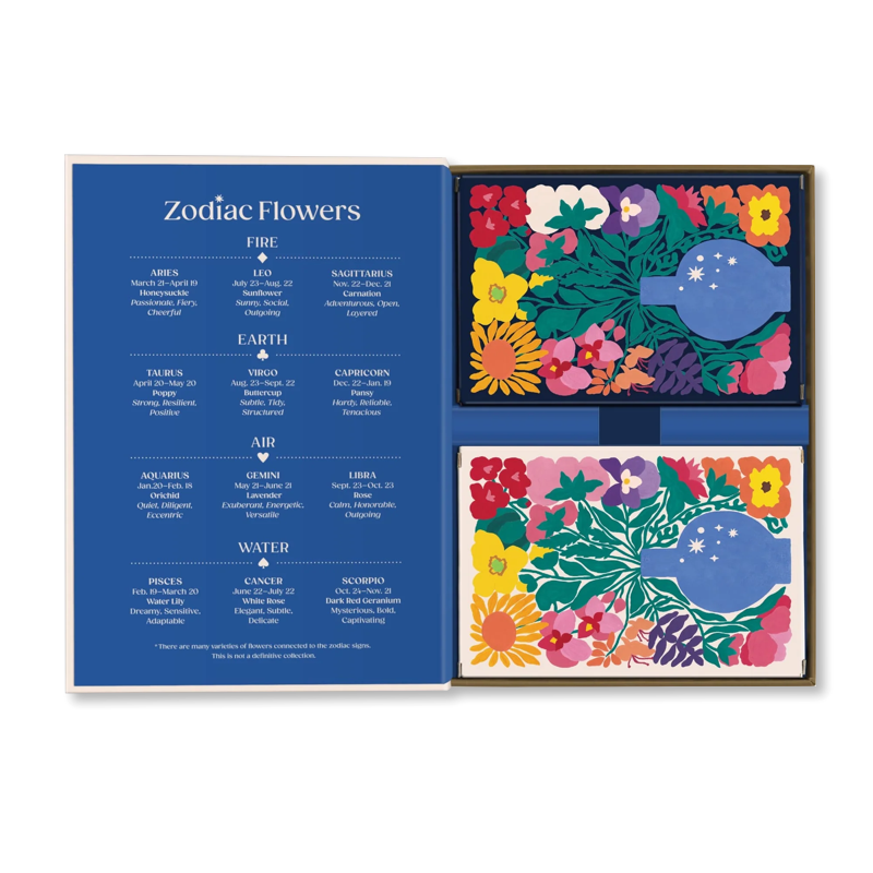 Zodiac Flowers Play Cards - Set of 2 Decks
