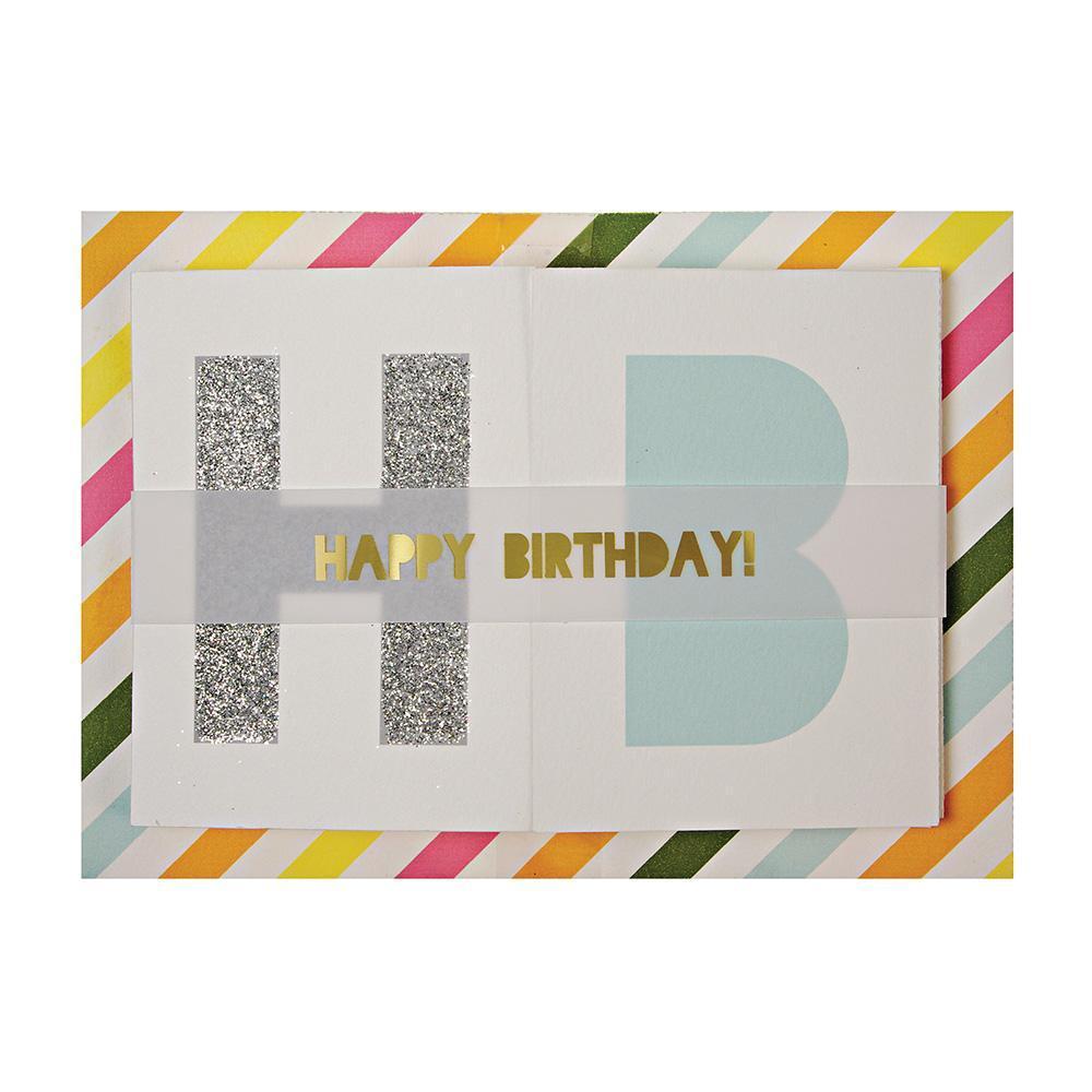 Happy Birthday Banner Single Card