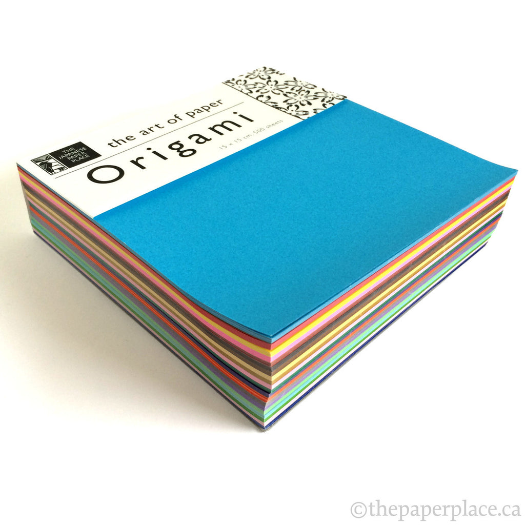 15cm Mixed Solid Colour Origami - 500 Sheets