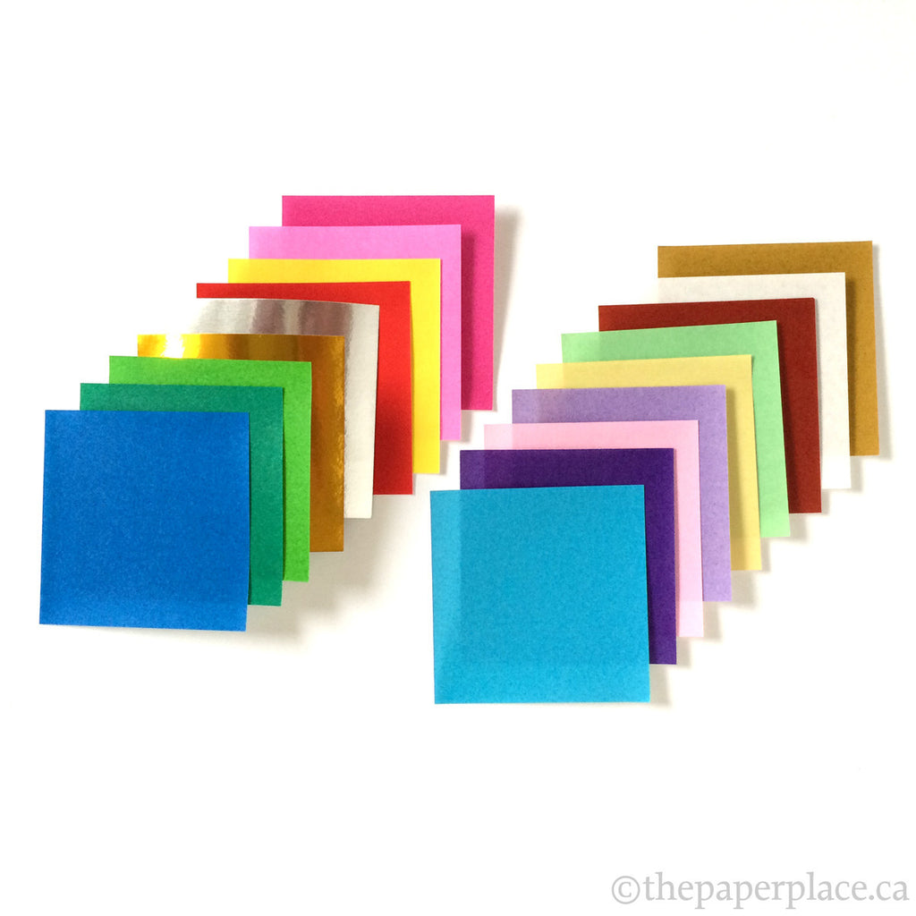 5cm Mixed Solid Colour Origami - 320 Sheets