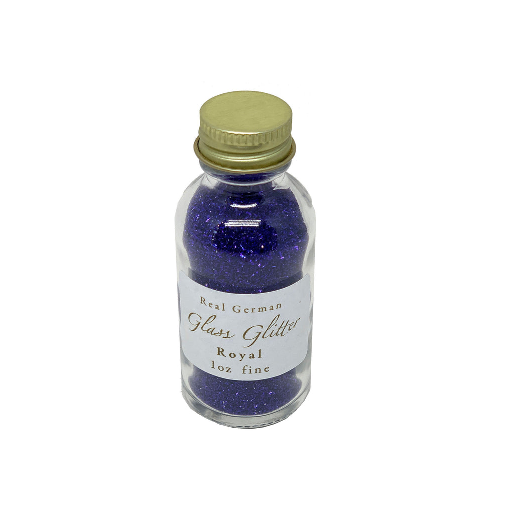 Royal Blue German Glass Glitter - 1oz