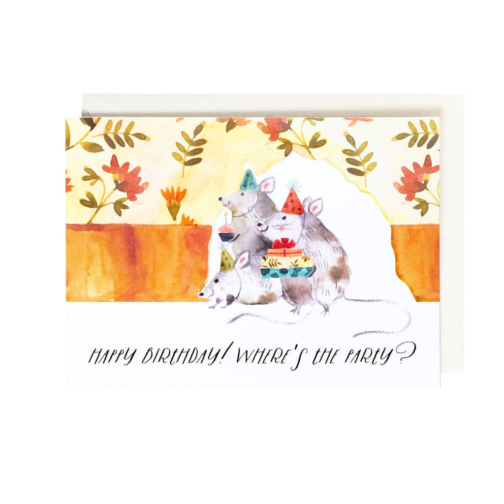 Happy Birthday Where's The Party Single Card