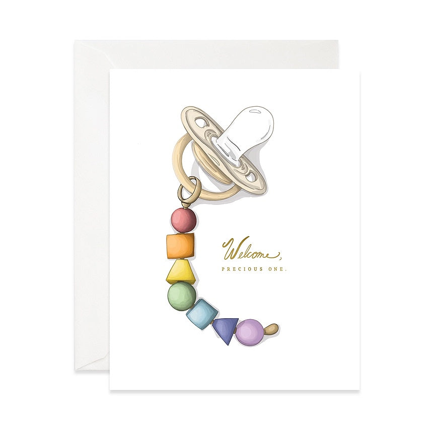 Rainbow Pacifier Single Card