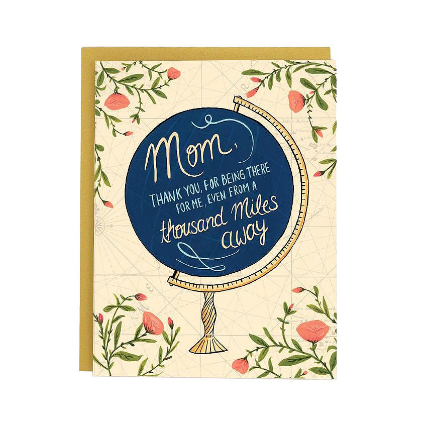 Mom Globe Single Card