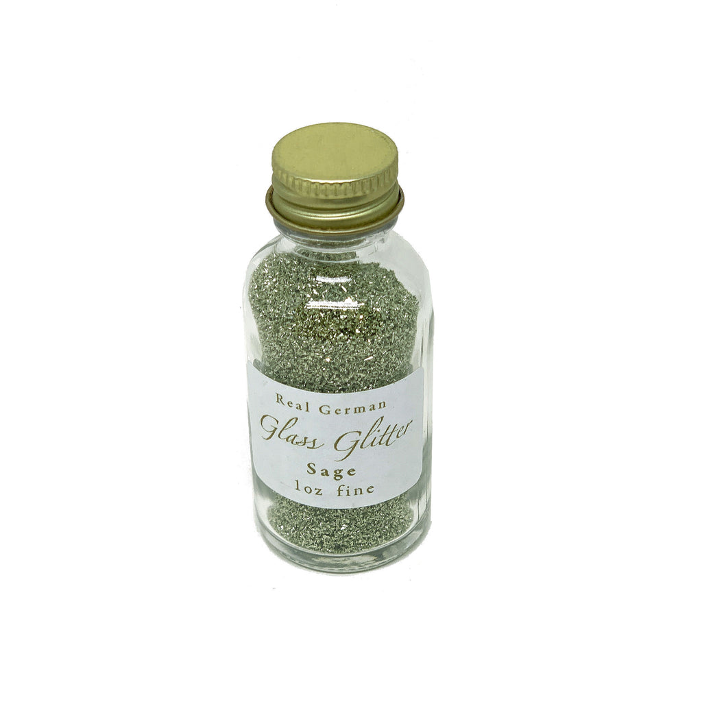 Sage German Glass Glitter - 1oz