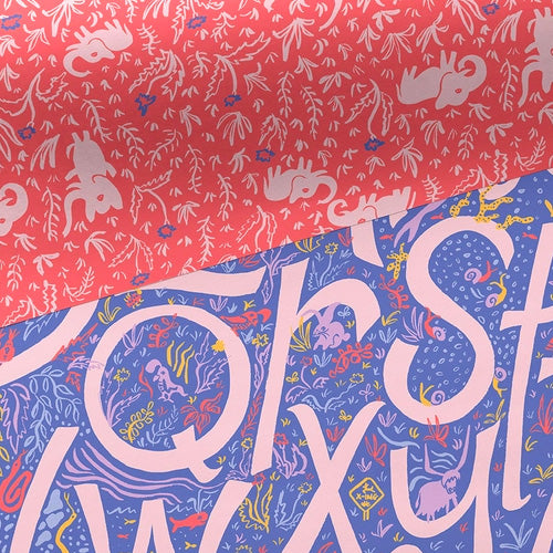 Alpha Double Sided Gift Wrap Sheet