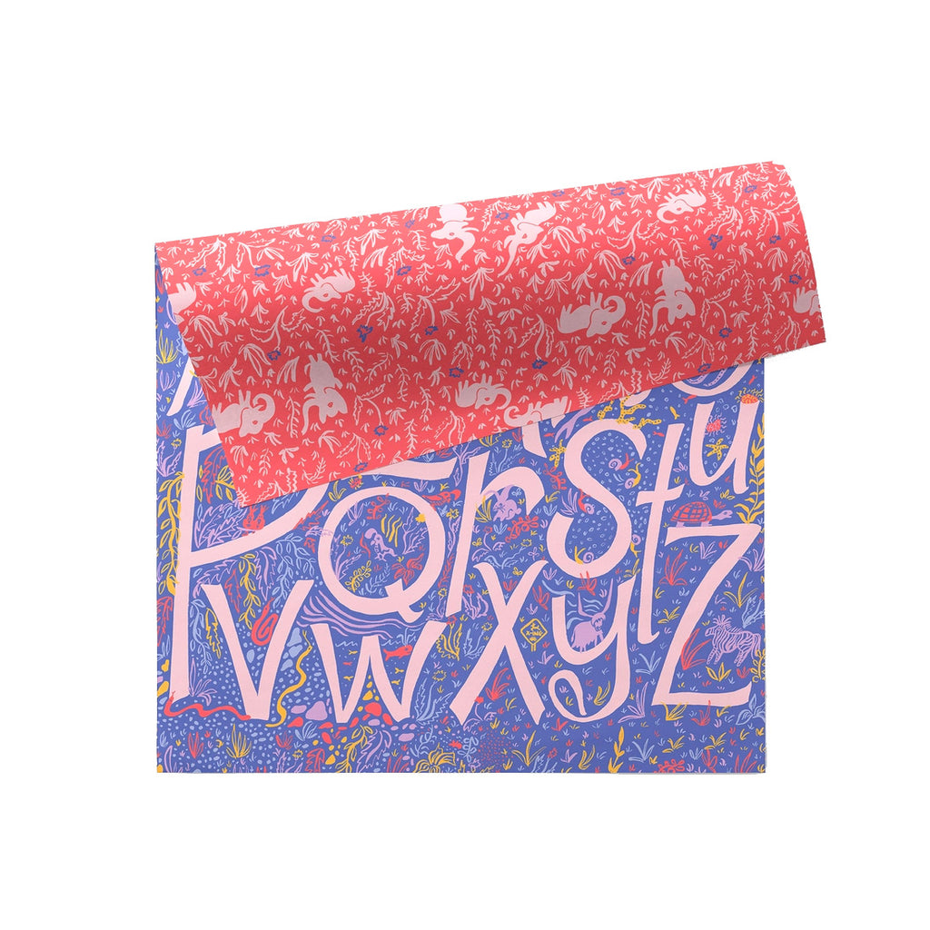 Alpha Double Sided Gift Wrap Sheet