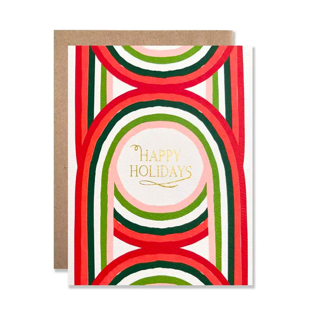Happy Holiday Arches Single Card