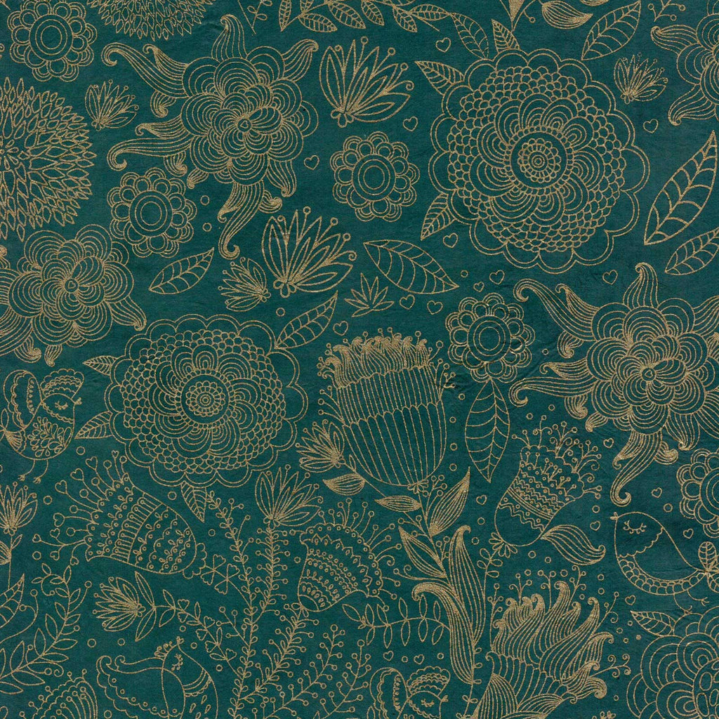 Art Decor - Gold on Dark Teal