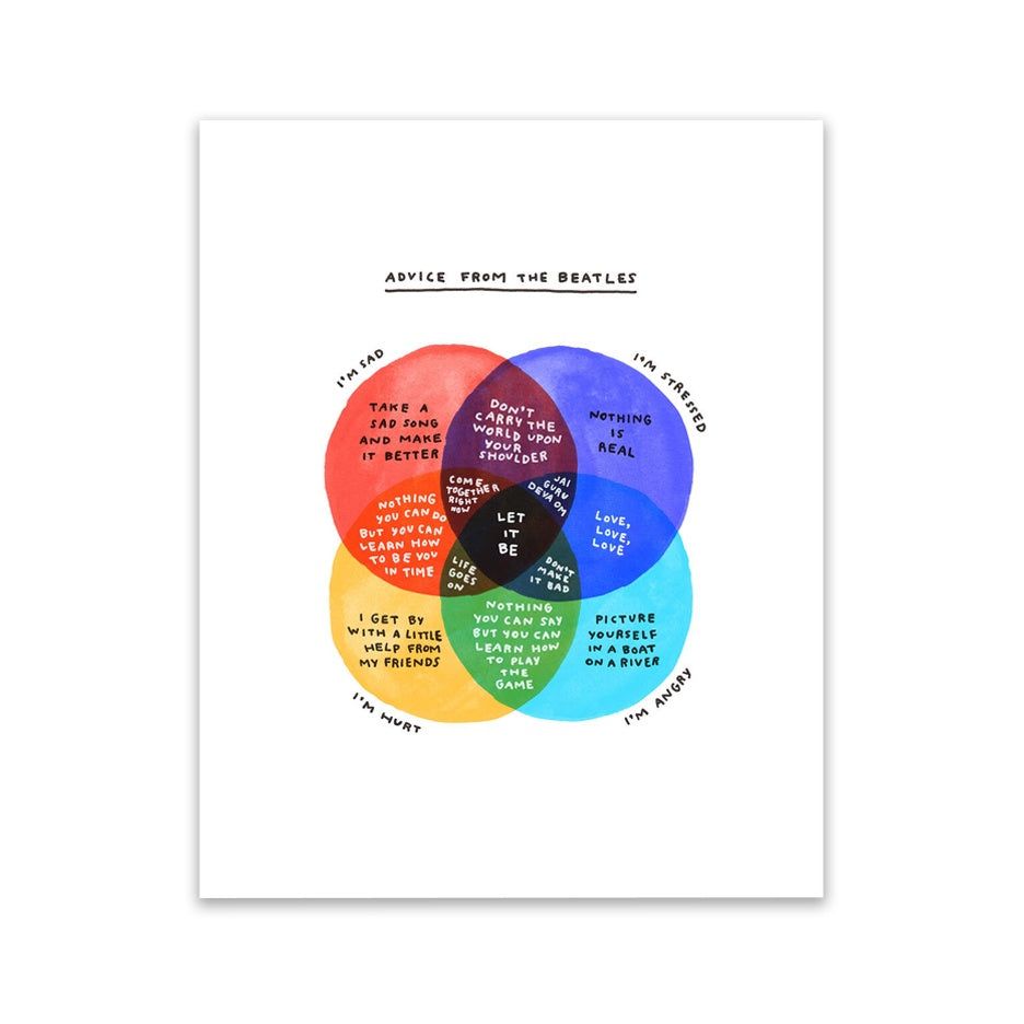 Beatles Advice 8x10" Print