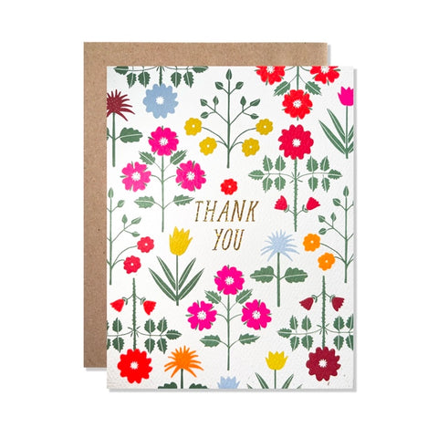 Thank You Betty's Garden Single Card