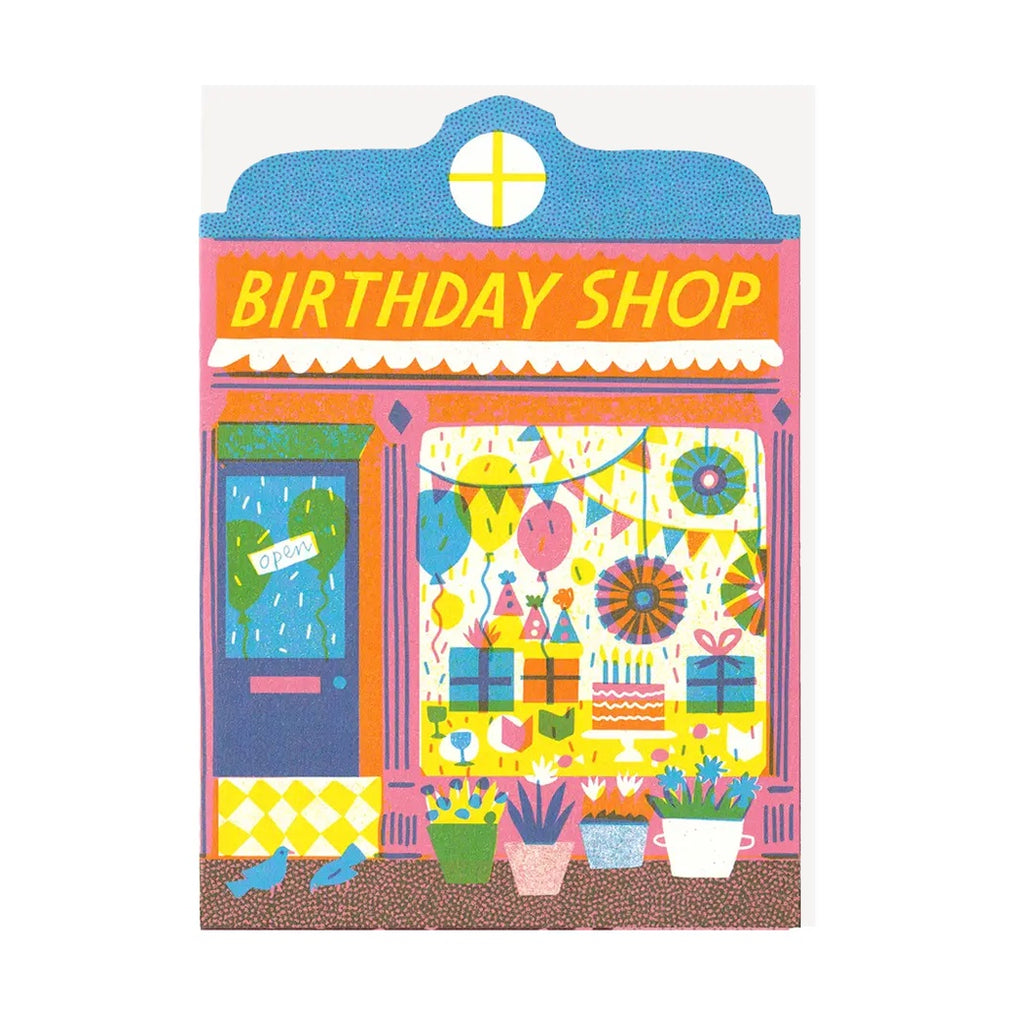 Birthday Shop Die Cut Single Card