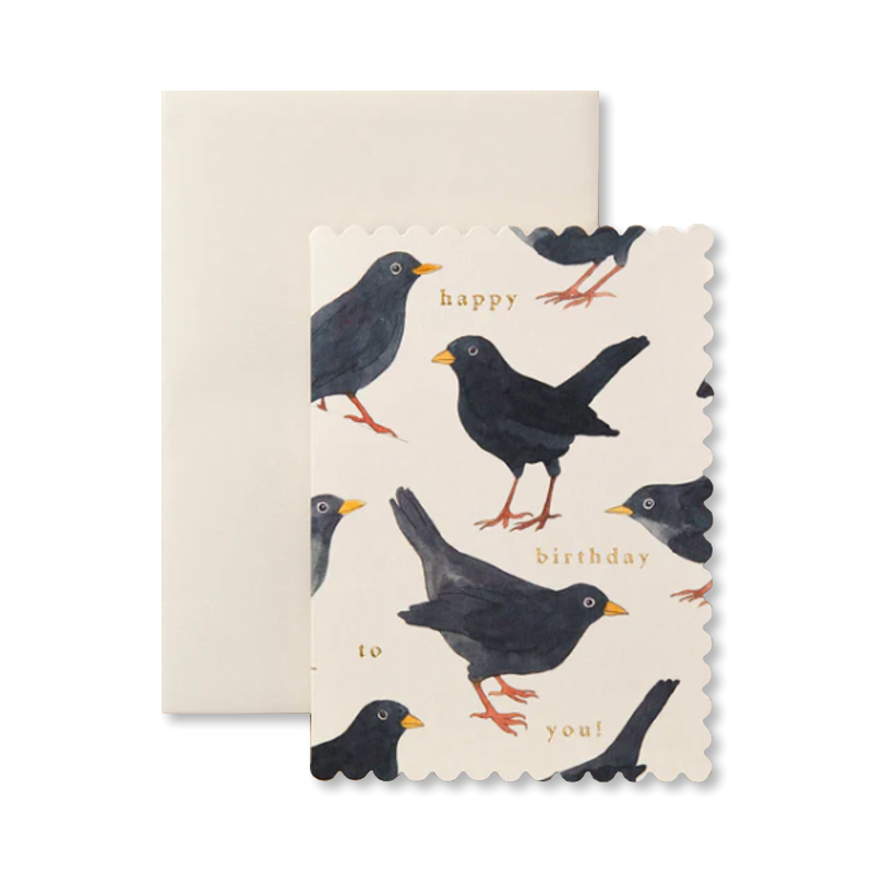 Blackbird Happy Birthday To You Single Card