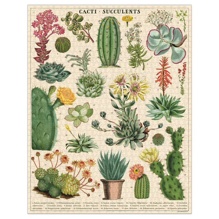 Cacti & Succulents Puzzle, 1000pc