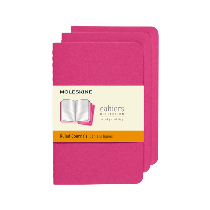 Cahiers Large Ruled Kinetic Pink