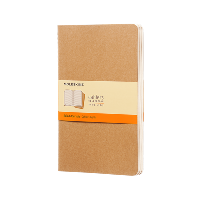 Cahiers Large Ruled Kraft Brown