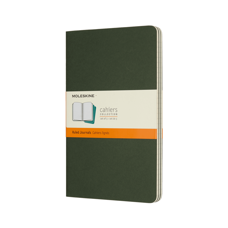Cahiers Large Ruled Myrtle Green