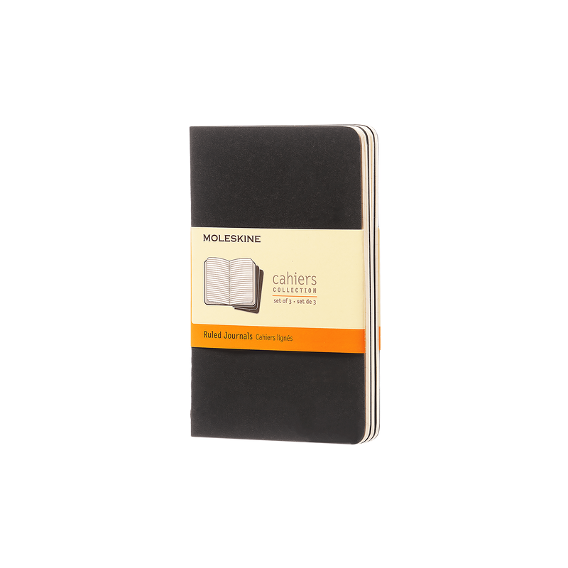 Cahiers Pocket Ruled Black
