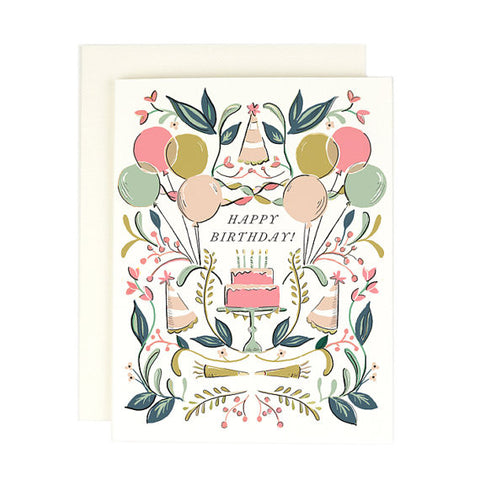 Cake Happy Birthday Single Card