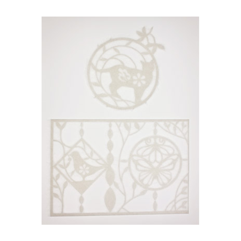 Ornament Piece and Cat #24 Washi Window Decorations