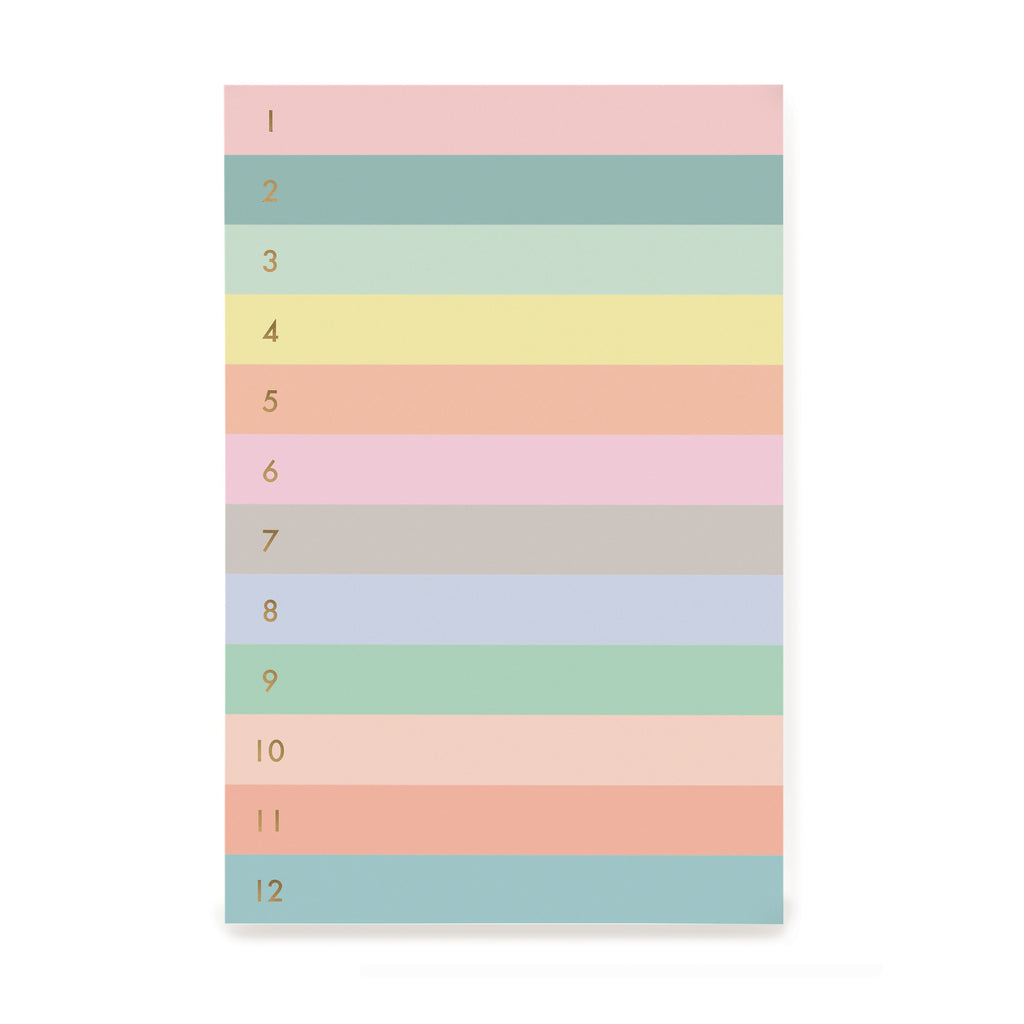 Rifle Paper Co. Numbered Colour Block Memo Notepad