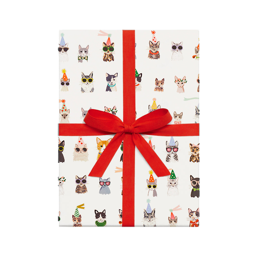 Rifle Paper Co. Cool Cats Wrapping Sheets, Roll of 3