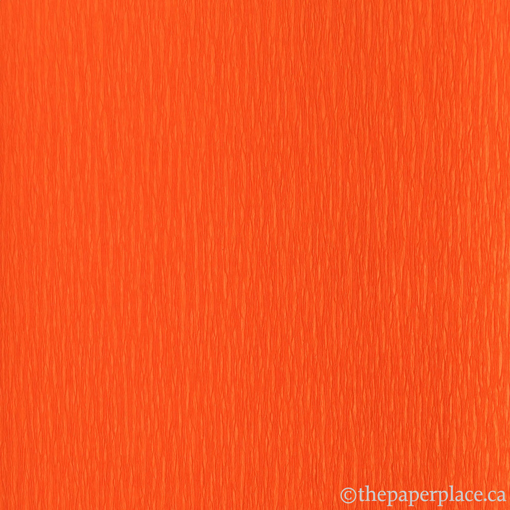 90g Double-Sided Crepe - Orange/Flame