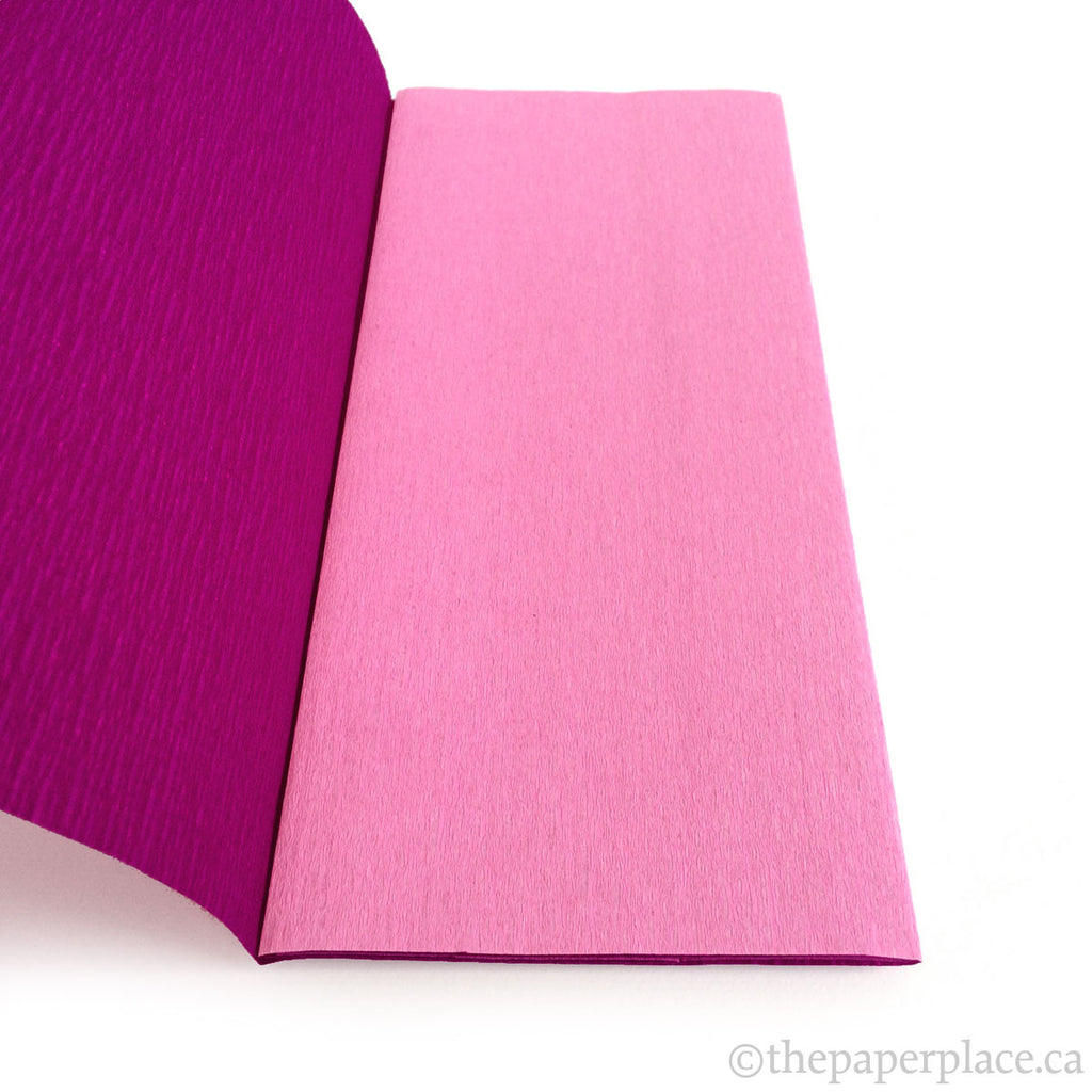 90g Double-Sided Crepe - Pink/Berry