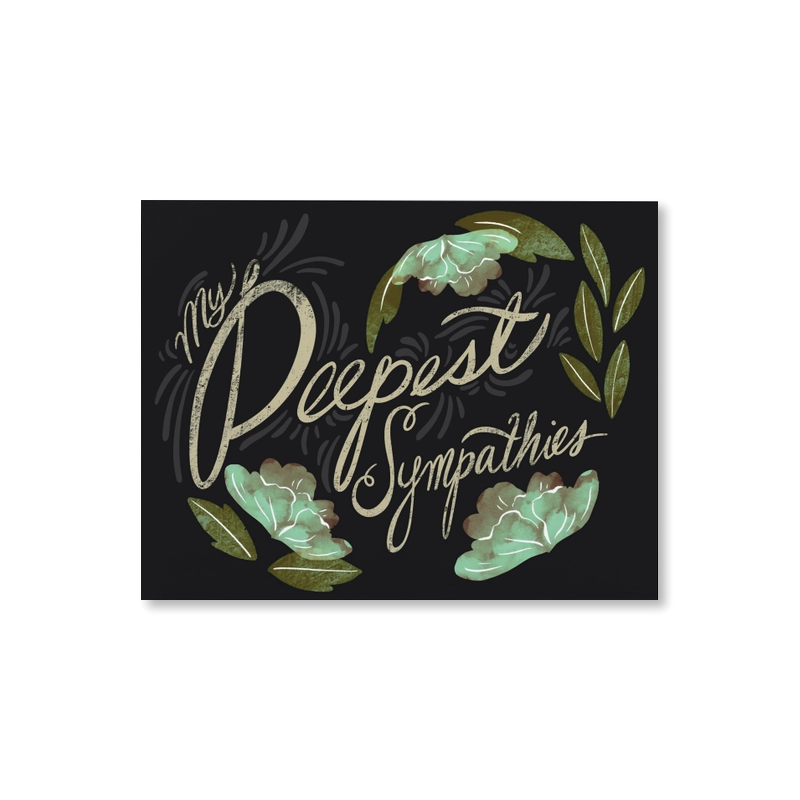 My Deepest Sympathies Single Card