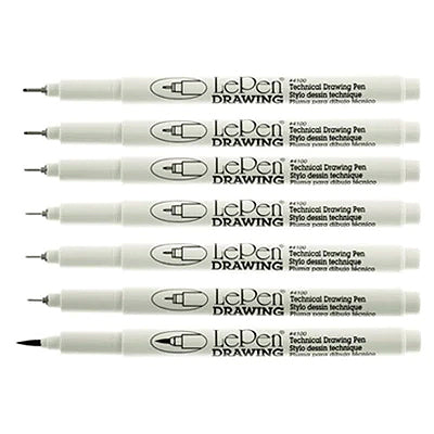 Le Pen Black Drawing Set/8