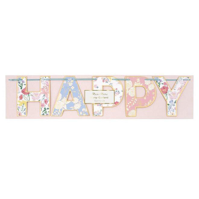 English Garden Birthday Garland
