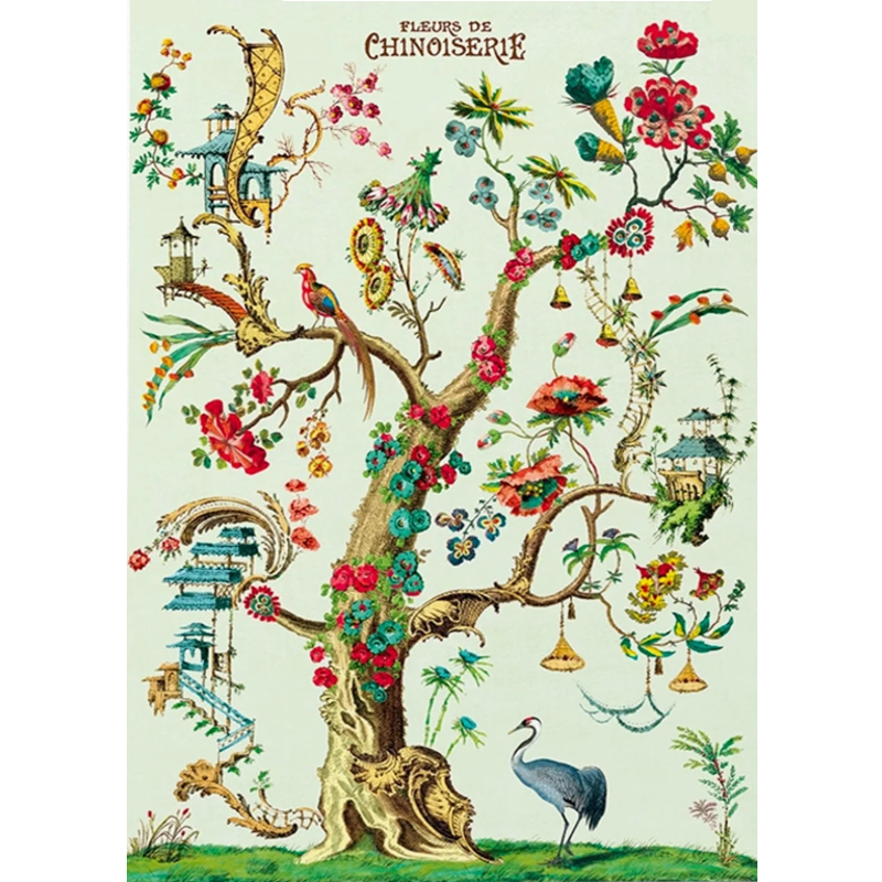 Fleurs de Chinoiserie Poster Wrap