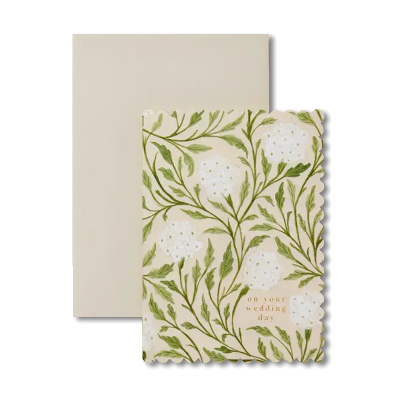 Flora Wedding Day Single Card