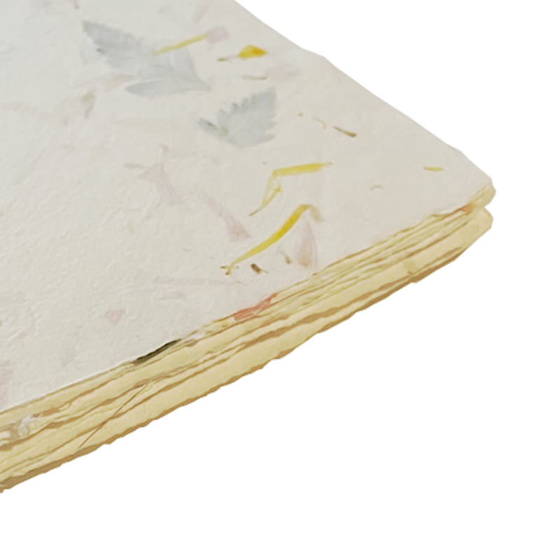 5 inch Square Handmade Paper - Floral