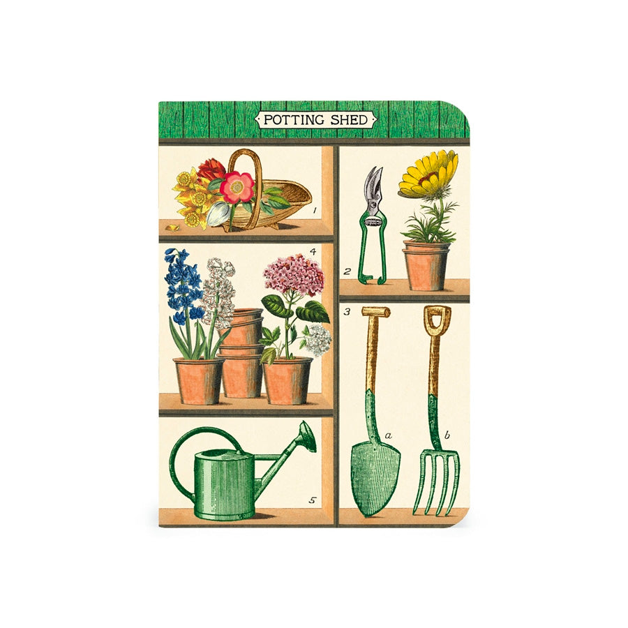 Cavallini Mini Gardening Notebook Set/3