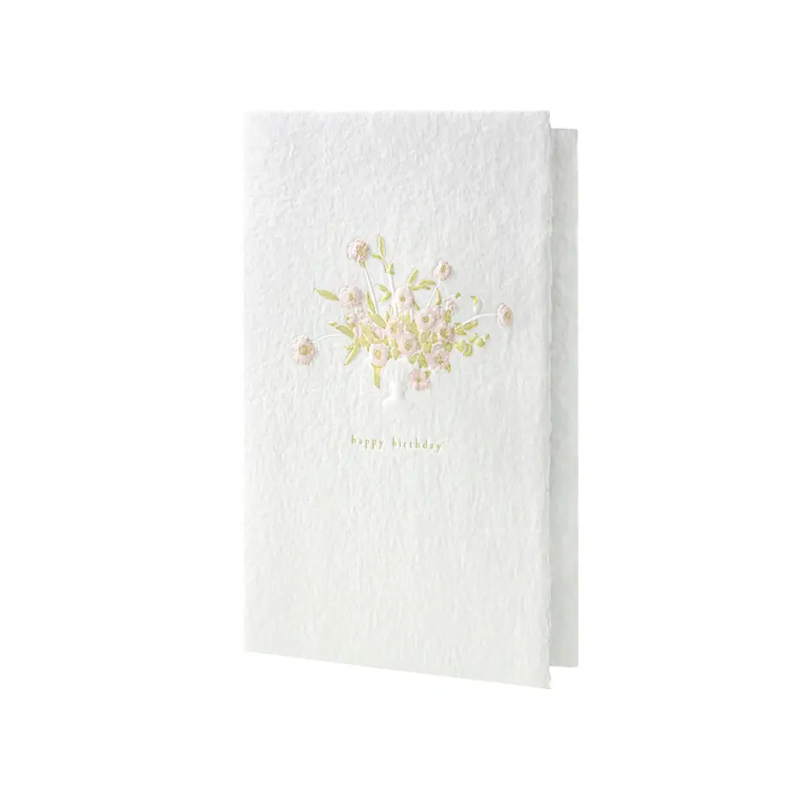 Birthday Bouquet Paper Sculpture Single Card