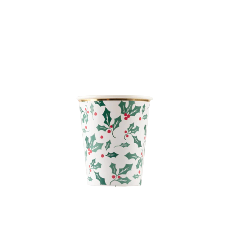 Holly Pattern Cups