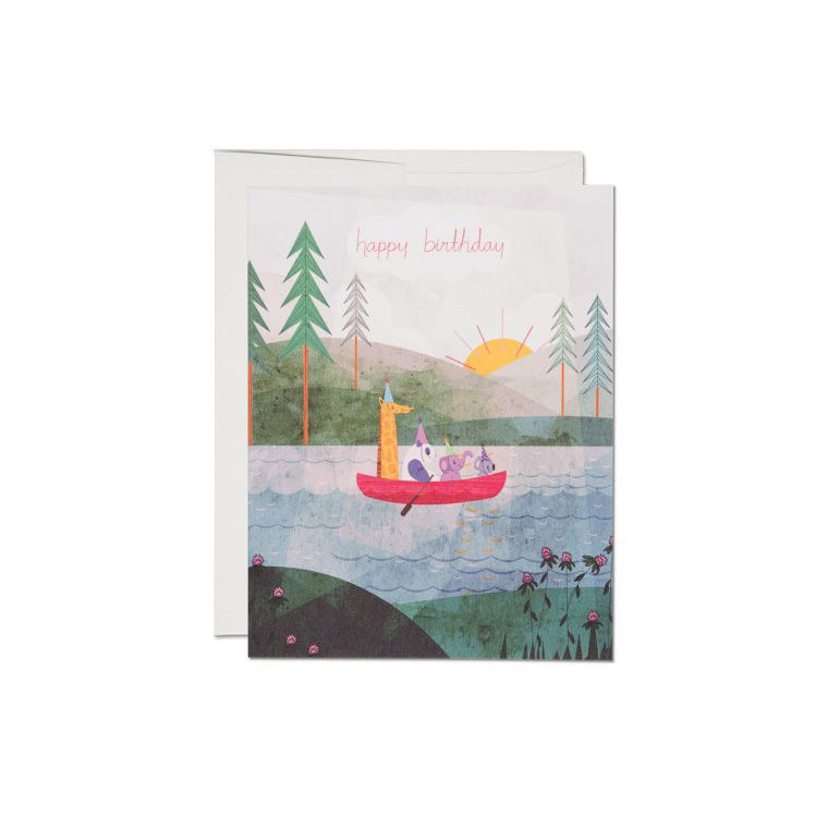 Four Canoe Single Card