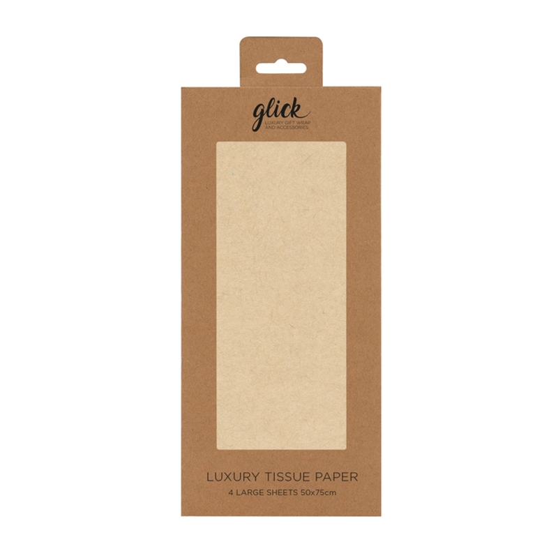 Solid Kraft Tissue Paper Pack