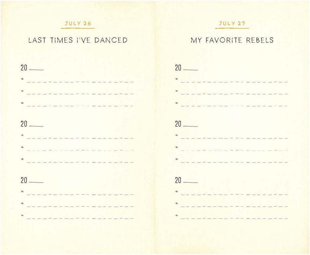 Listography: One List A Day Journal