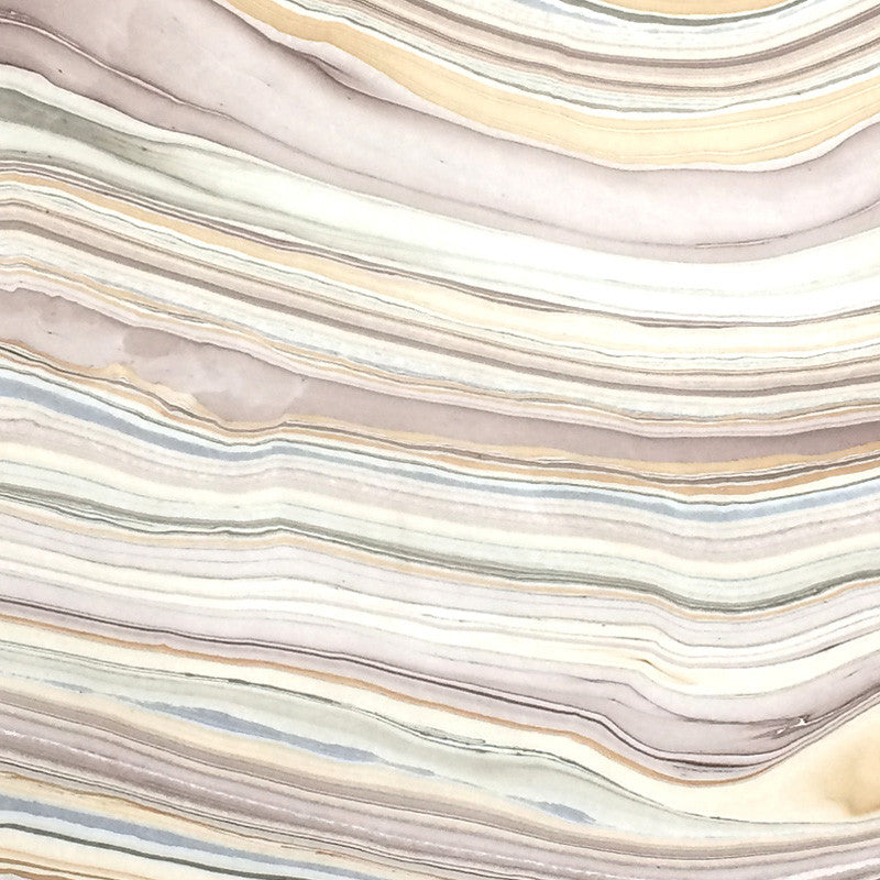 Thai Marbled Paper - Beige/Brown/Dusk/Silver Grey