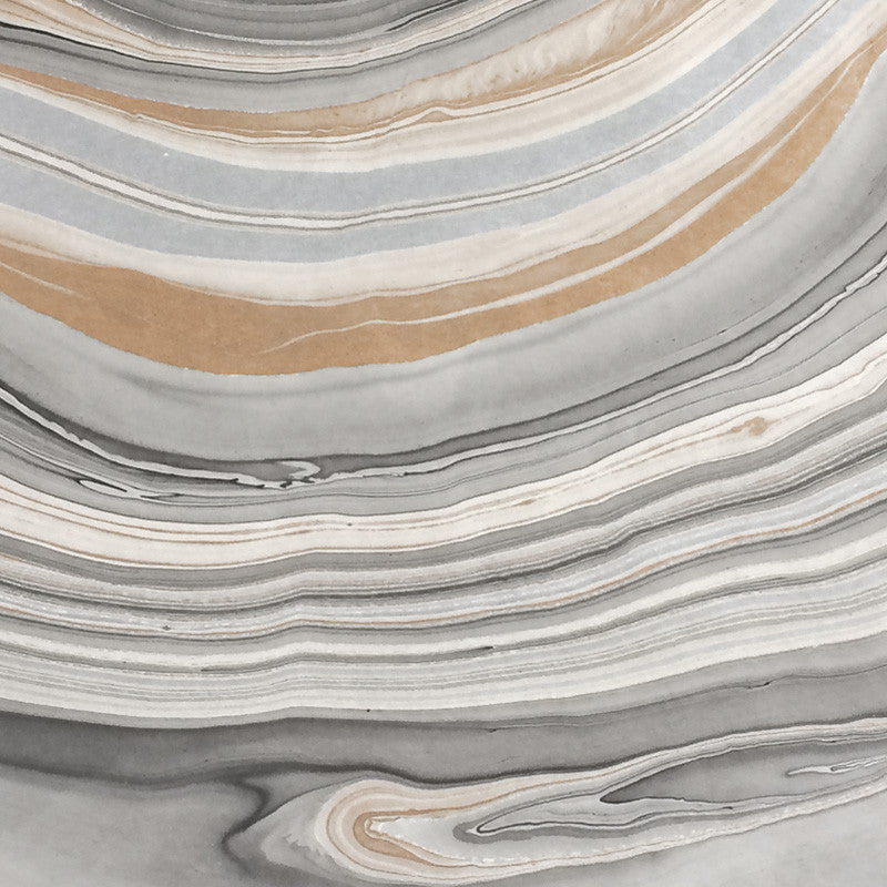 Thai Marbled Paper - Black/Gold/Silver