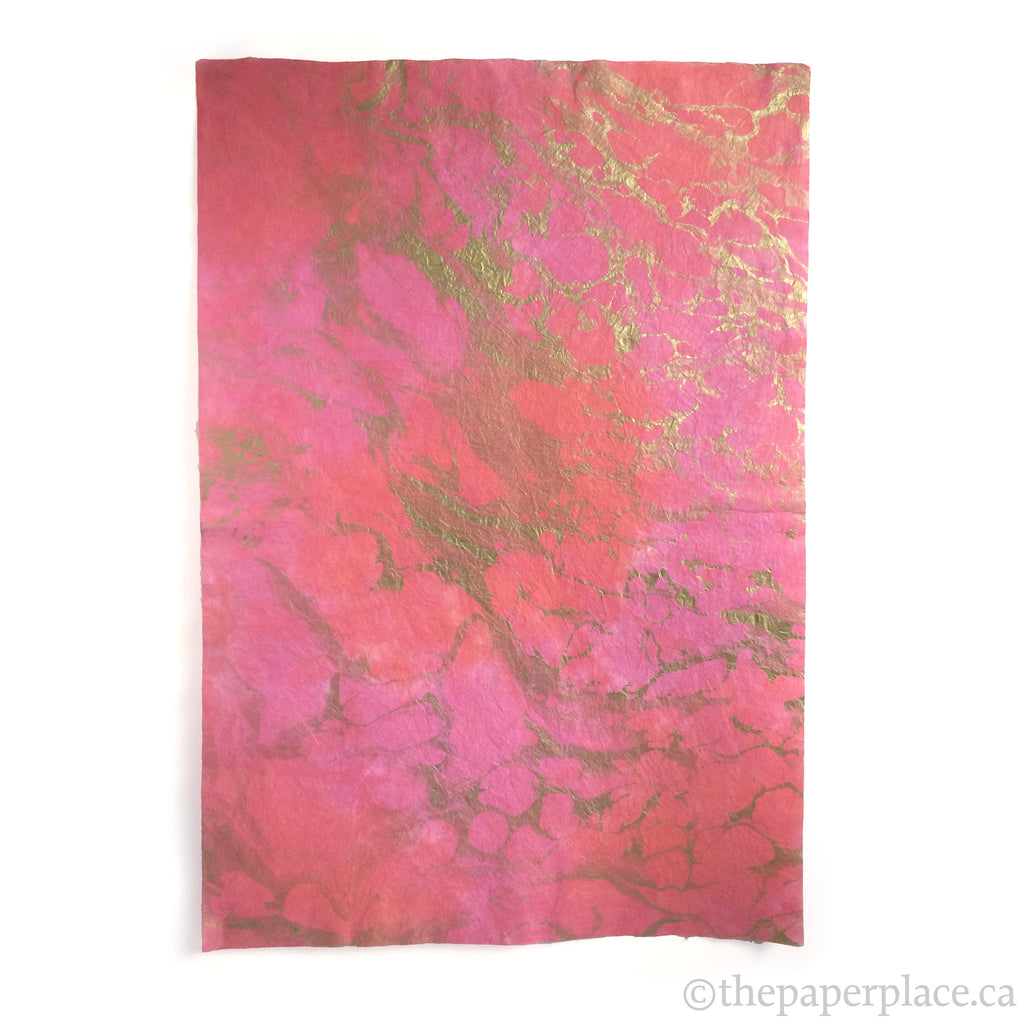 Thai Marbled Momi - Pink/Peach/Gold