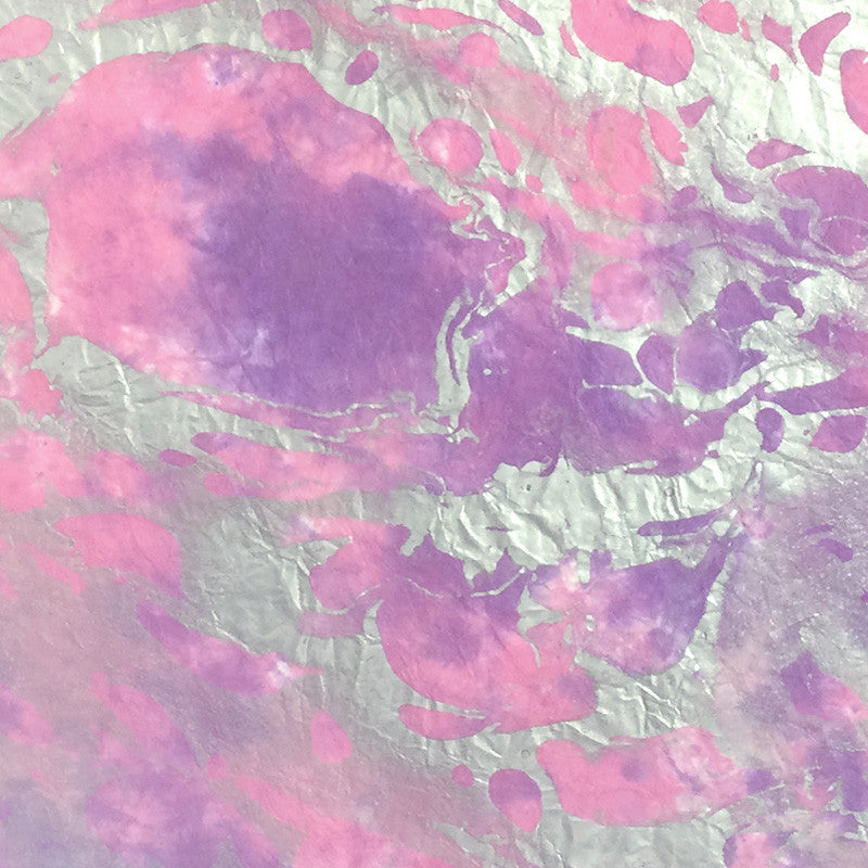 Thai Marbled Momi - Pink/Purple/Silver