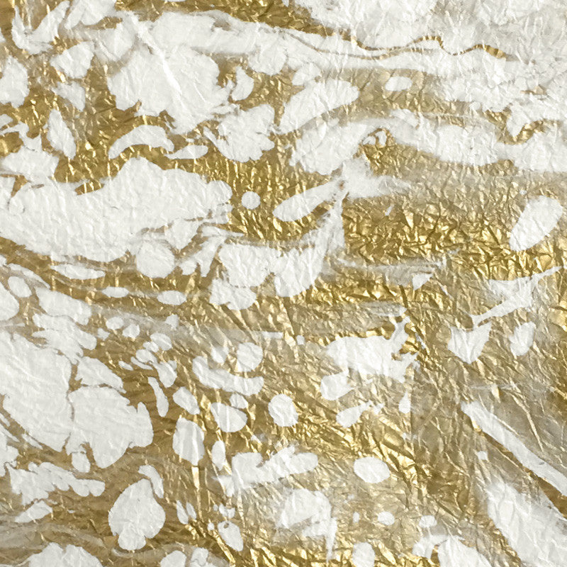 Thai Marbled Momi - White & Gold