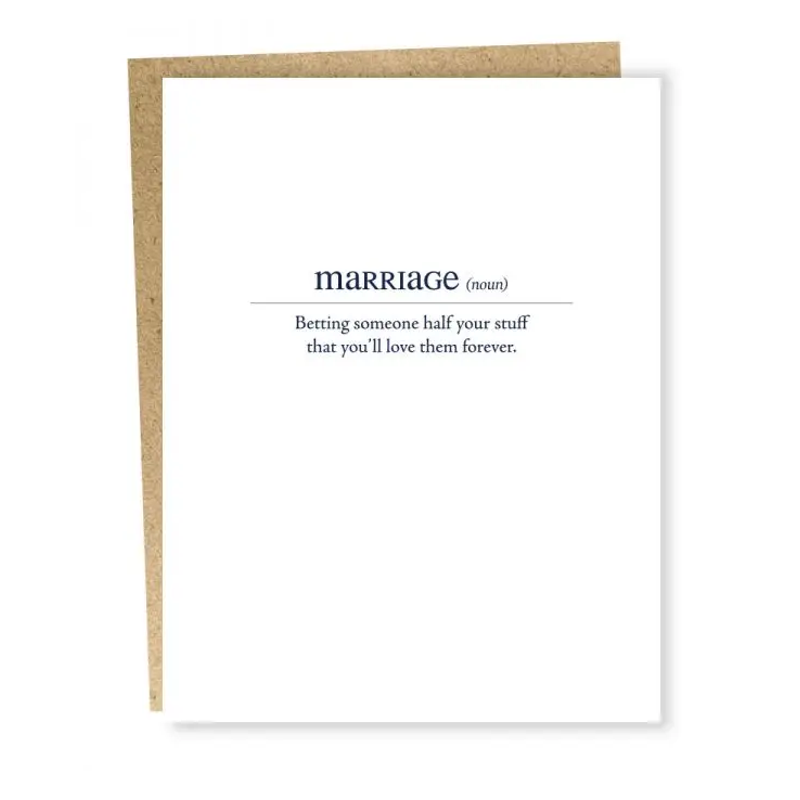 Marriage Modern Definition Single Card