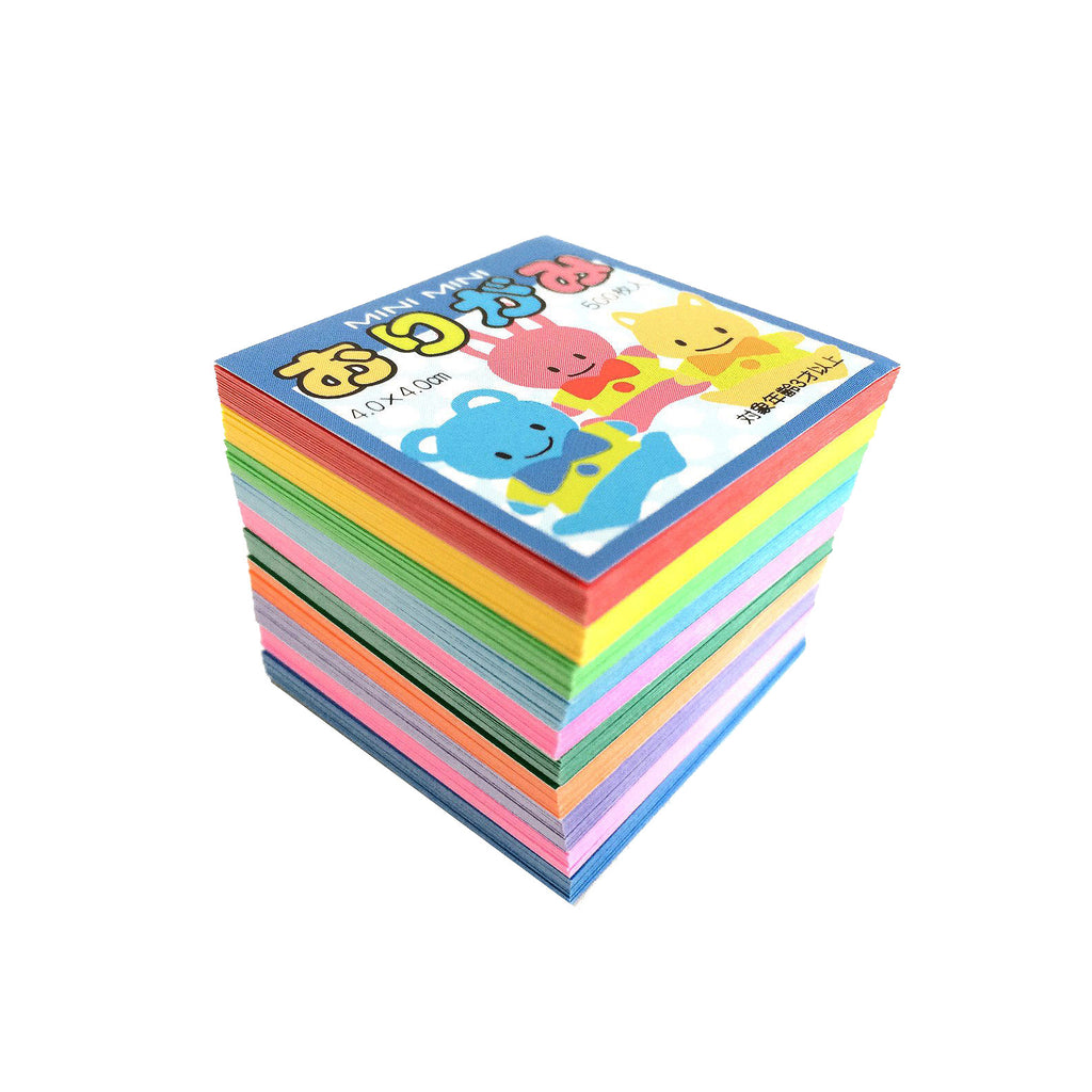 4cm Mixed Solid Colour Mini Mini Origami - 500 Sheets