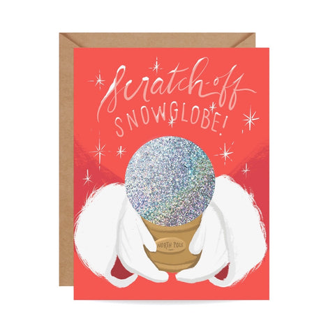 North Pole Snow Globe Scratch Off Single Card