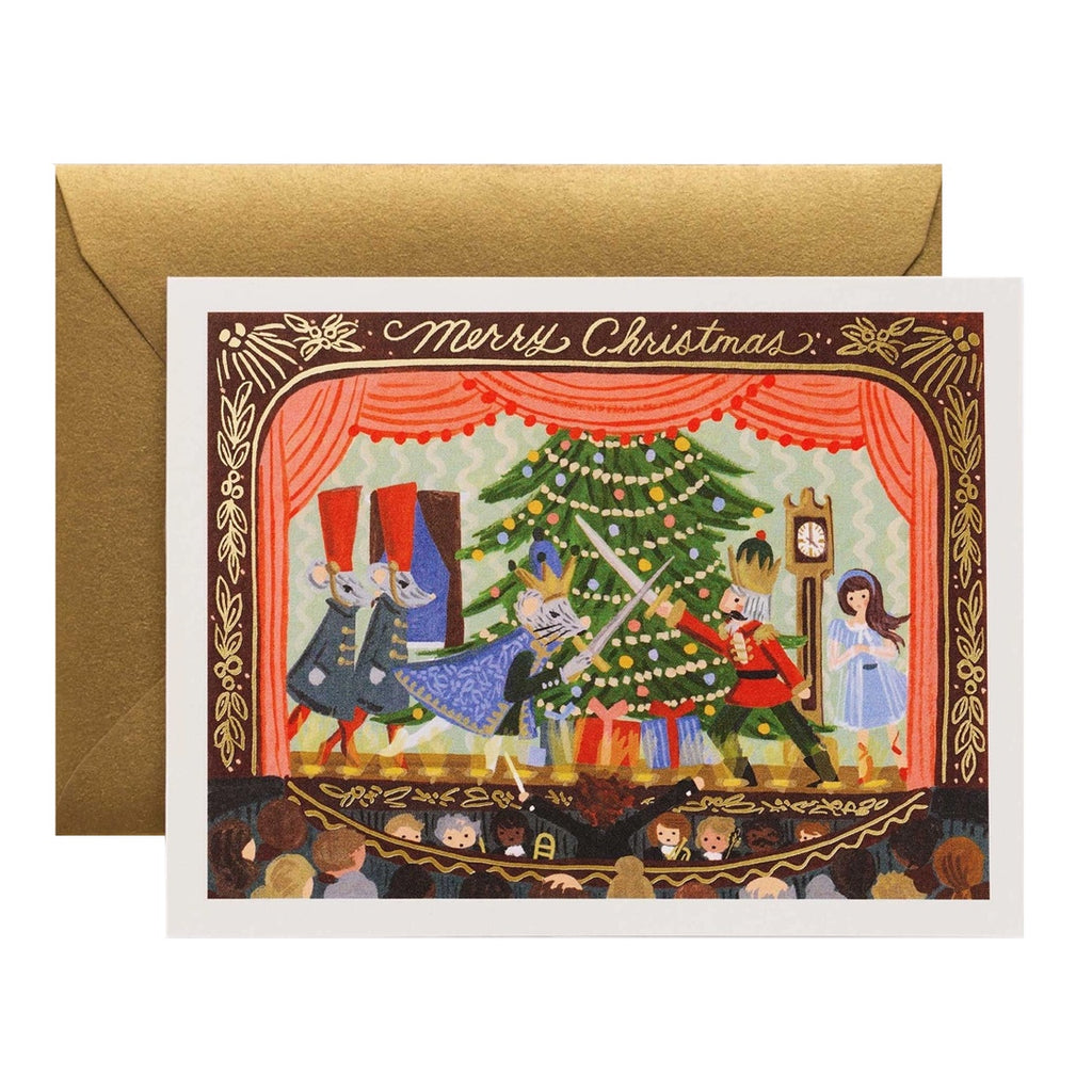 Nutcracker Christmas Single Card