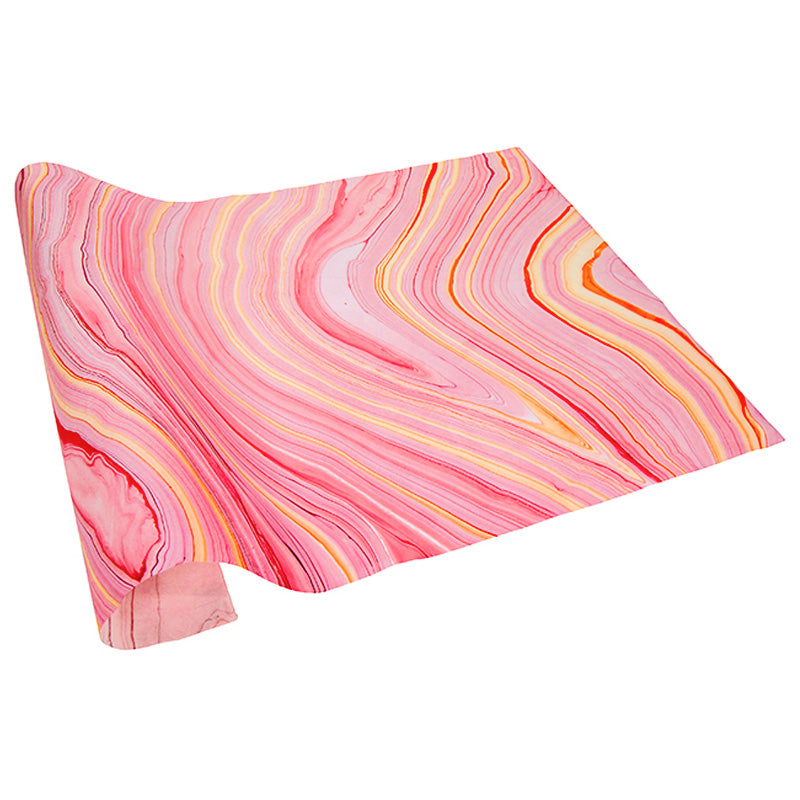 Thai Marbled Paper - Pink Coral